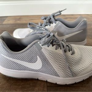 Nike Gray and White Athletic Shoes